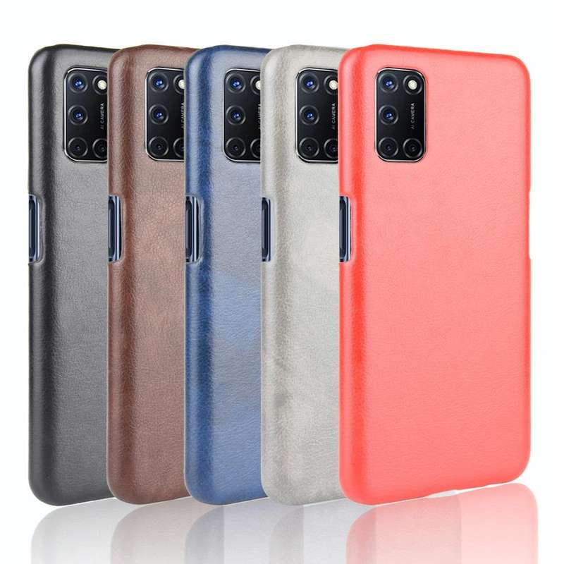 For Oppo A92/A52/A72 Shockproof Litchi Texture PC + PU Case(Black)