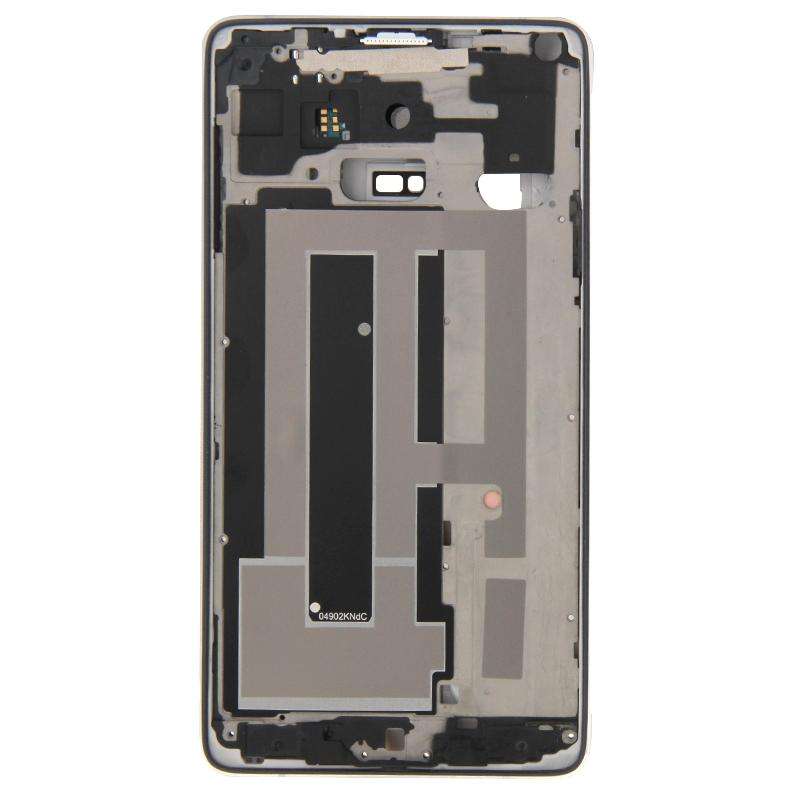 For Galaxy Note 4 / N910F Full Housing Cover (Front Housing LCD Frame Bezel Plate + Middle Frame ...