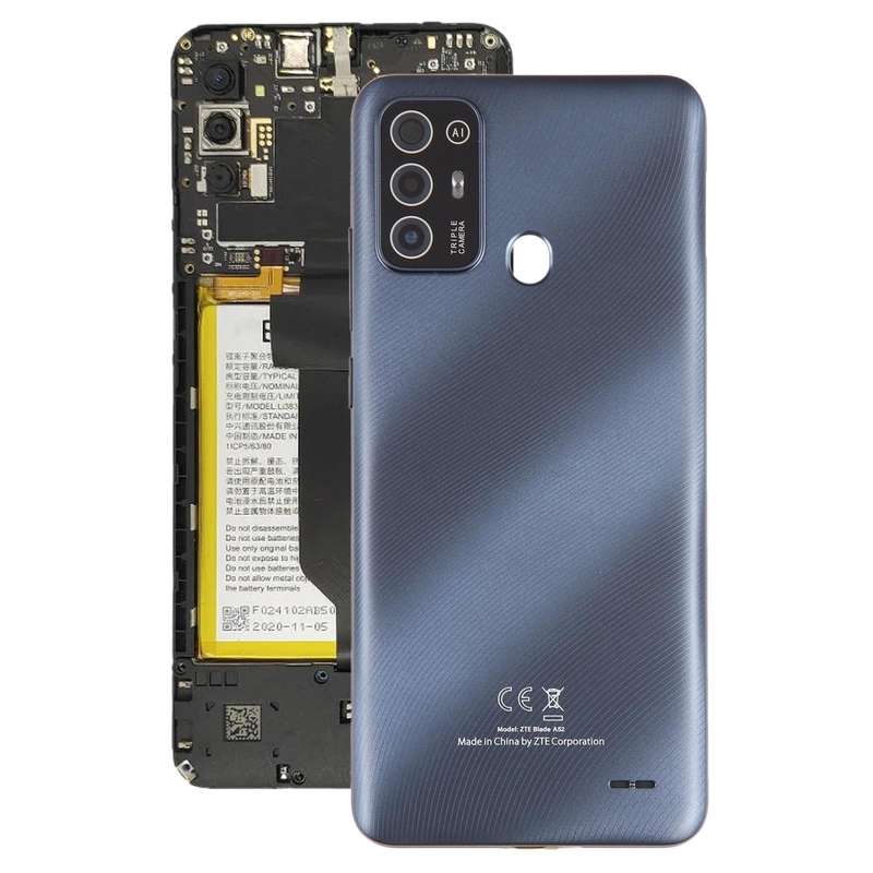 For ZTE Blade A52 Battery Back Cover(Grey)