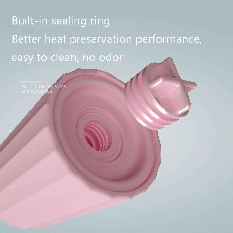 Elk Silicone Hot Water Bottle Hand Warmer Microwave Heating Warm Belly Water Injection Bag with P...