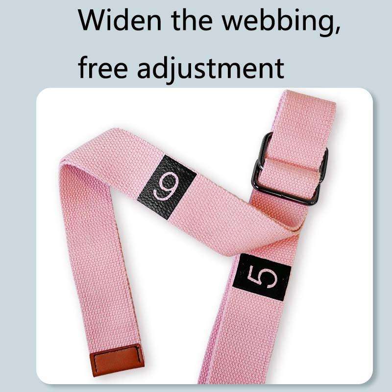 2 in 1 Home Yoga Hammock Indoor Stretching Sling Stretch Widening Yoga Strap + Door Buckle Storag...