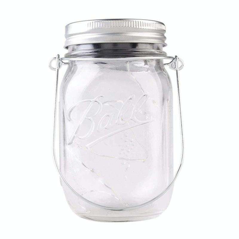 10 LEDs Solar Energy Mason Bottle Cap Pendent Lamp Outdoor Decoration Garden Light, Not Include B...