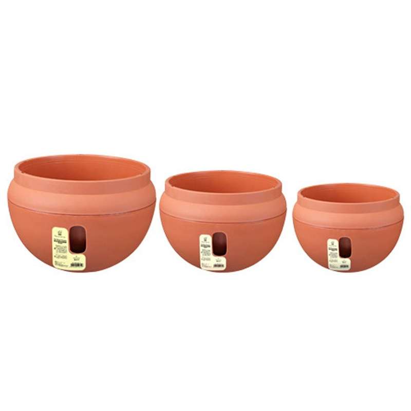 Hanging Plastic Flower Pots Hanging Pots Flower Pot With Hanging Chain,Medium Size:23.2*15.7cm ,R...