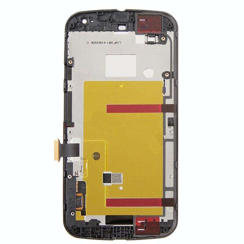 3 in 1 (LCD + Frame + Touch Pad) Digitizer Assembly for Motorola Moto G2(Black)