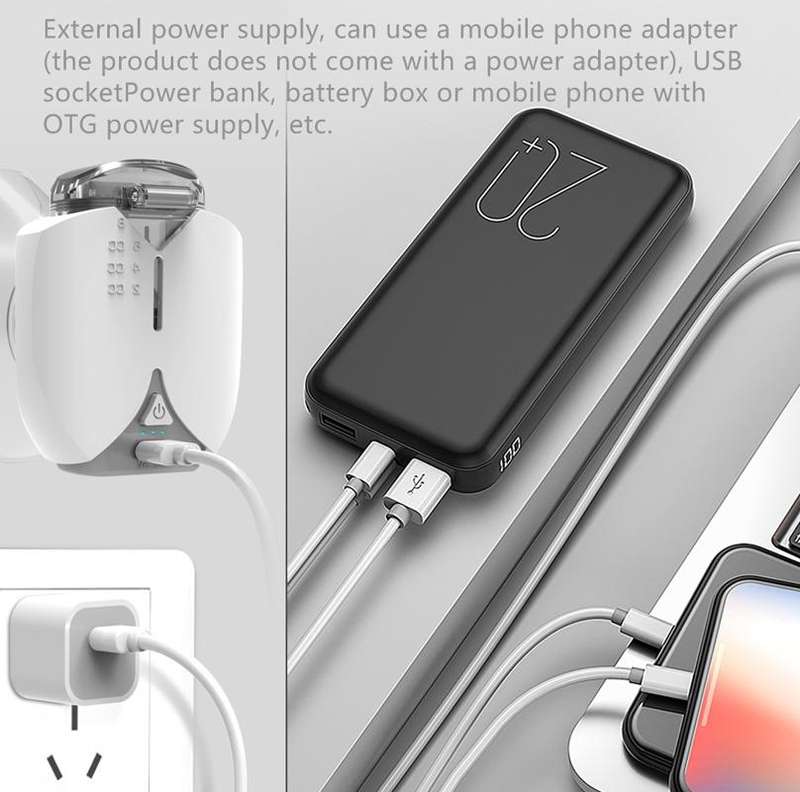 Hands-free Wearable Micro-mesh Nebulizer for Adults and Children ,Style: With US Plug(Silver White)