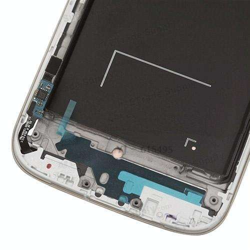 Original LCD Display + Touch Panel with Frame for Galaxy S4 / i9505(White)