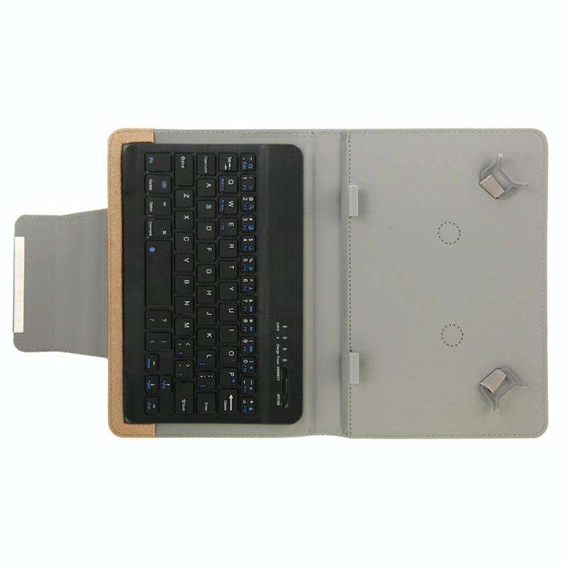 Universal Leather Tablet Case with Separable Bluetooth Keyboard and Holder for 7 inch Tablet PC(B...