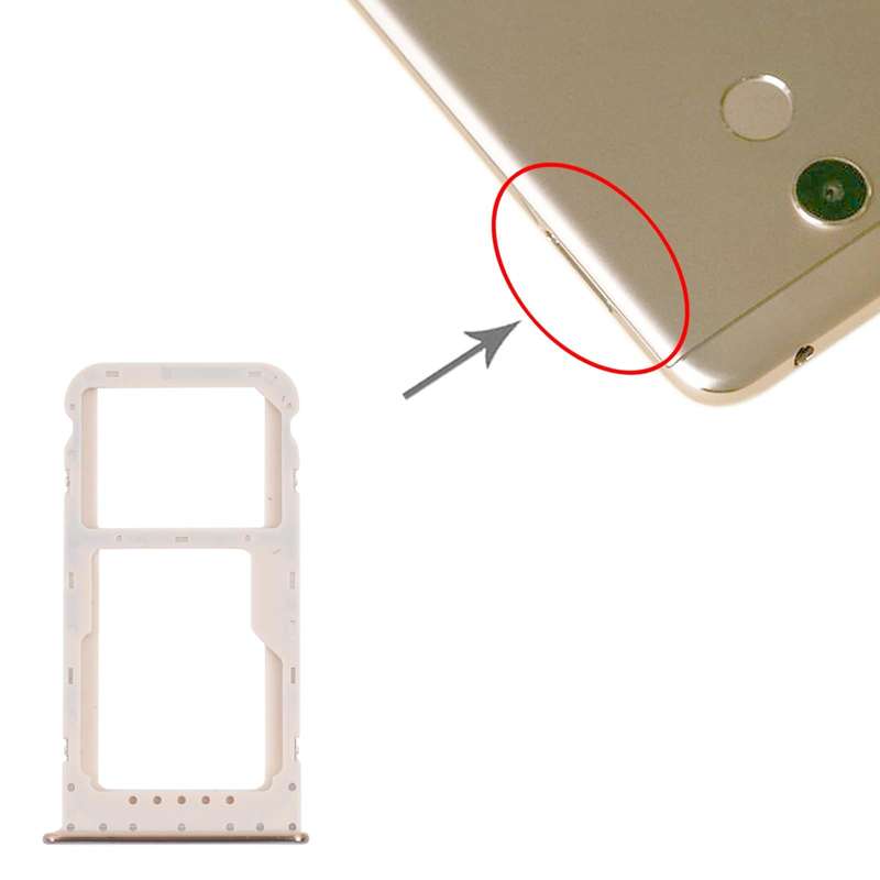 SIM Card Tray + SIM Card Tray / Micro SD Card Tray for Honor 6C Pro (Gold)