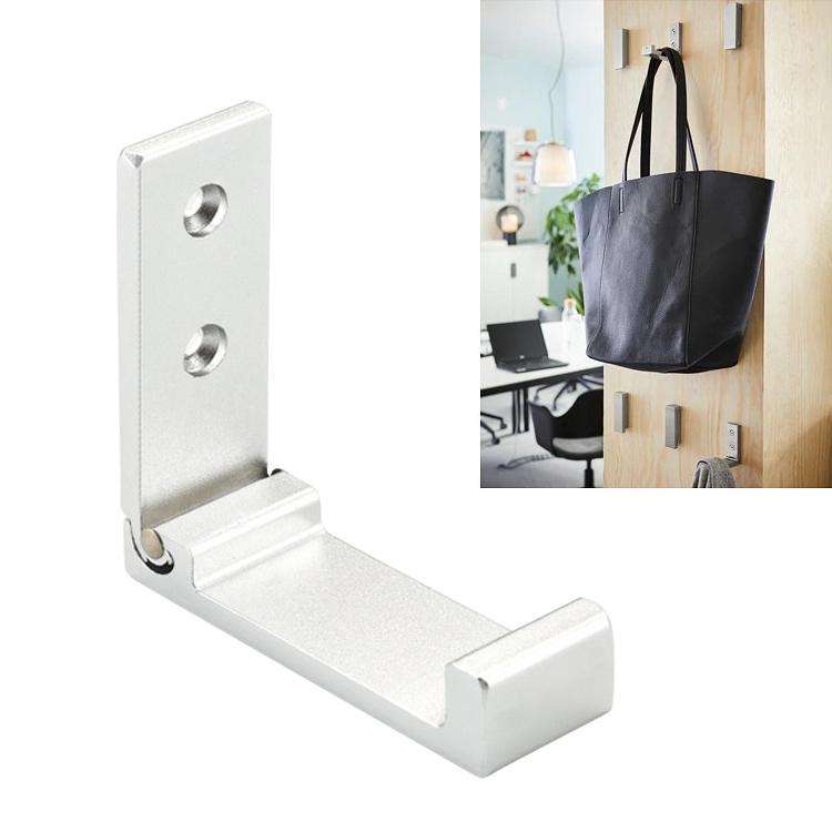 Collapsible Clothes Hanger Robe Hook Decorative Bathroom Wall Mounted Hooks(Silver Hook (Send Scr...