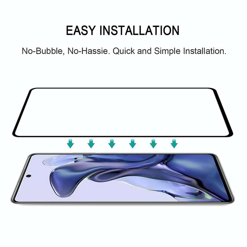 For Xiaomi Mi 11T / 11T Pro Full Glue Full Screen Tempered Glass Film