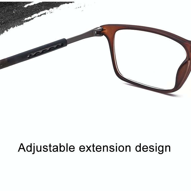 Anti Blue-ray Adjustable Neckband Magnetic Connecting Presbyopic Glasses, +1.50D(Black)
