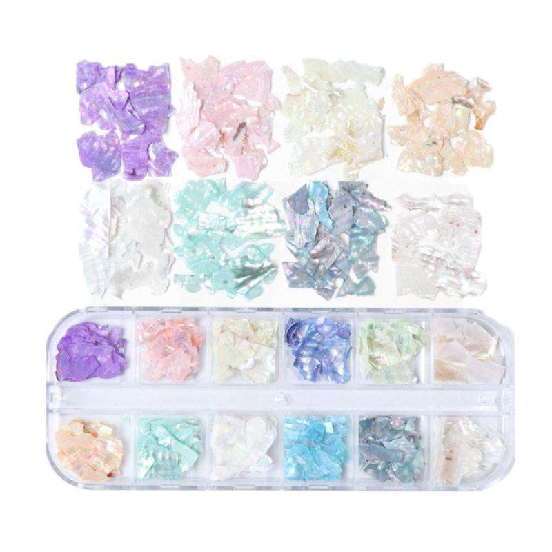 Symphony Flake Mica Flake Shell Nail Art Sequins, Specification: BH