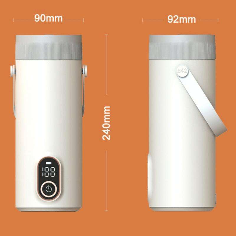 Portable Breast Milk Thawing Fast Heating Bottle Warmer, CN Plug(White)