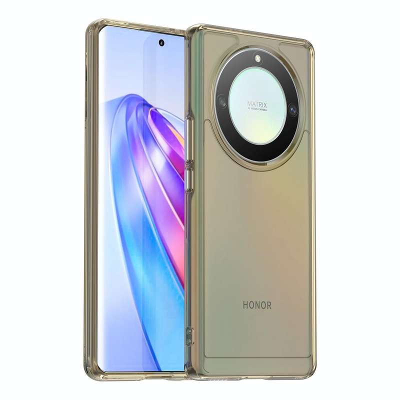 For Honor X9a Candy Series TPU Phone Case(Transparent Grey)