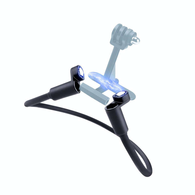 Hands Free Lazy Wearable Neck Camera Phone Holder with Phone Clamp, Extended Version(Black)