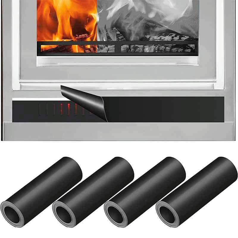2 PCS Magnetic Fireplace Draft Stopper Fireplace Cover to Block Cold Air 101.6 x 10.16cm