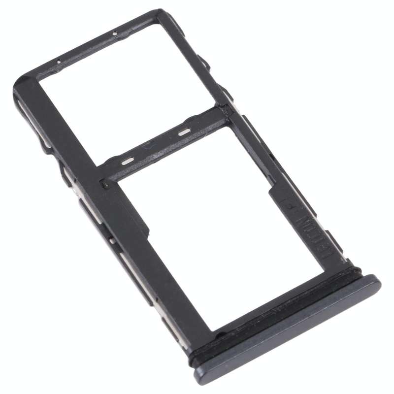 For TCL 30 XE 5G T767W Original SIM Card Tray + Micro SD Card Tray(Black)