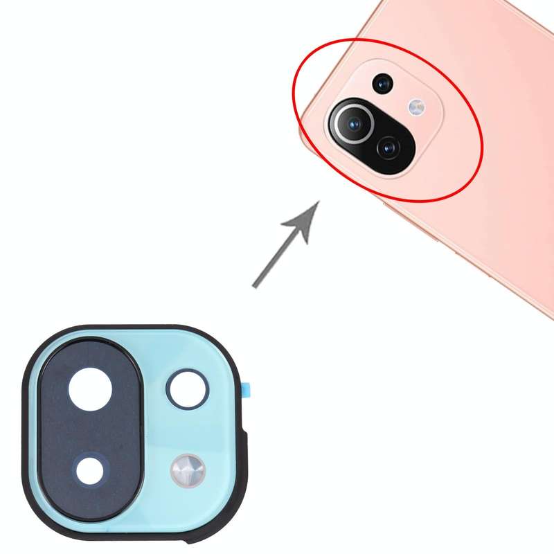Back Camera Lens Frame for Xiaomi Mi 11 Lite/11 Lite 5G NE(Green)