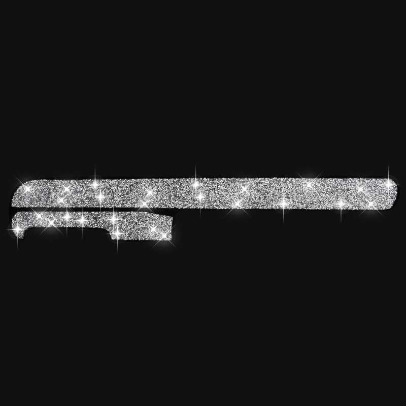 Car Central Control Diamond Decoration Cover Sticker for Volkswagen Golf 6 2008-2012, Left-hand D...
