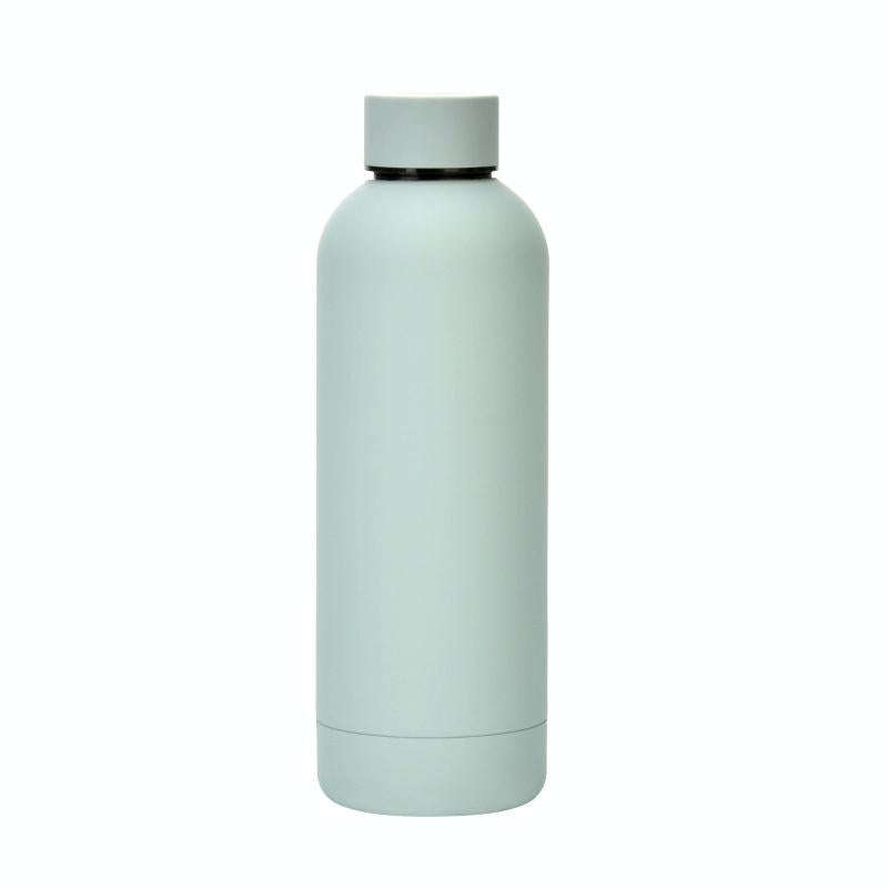 Stainless Steel Outdoor Matte Water Bottle Portable Sports Water Cup Rubber Paint Insulation Cup(...