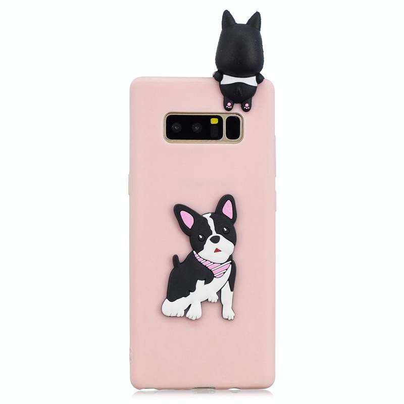 For Galaxy Note 8 3D Cartoon Pattern Shockproof TPU Protective Case(Cute Dog)