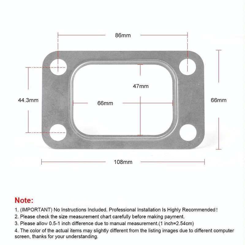 Car T3 Turbo Turbocharger Turbine Inlet Manifold Flange Gasket