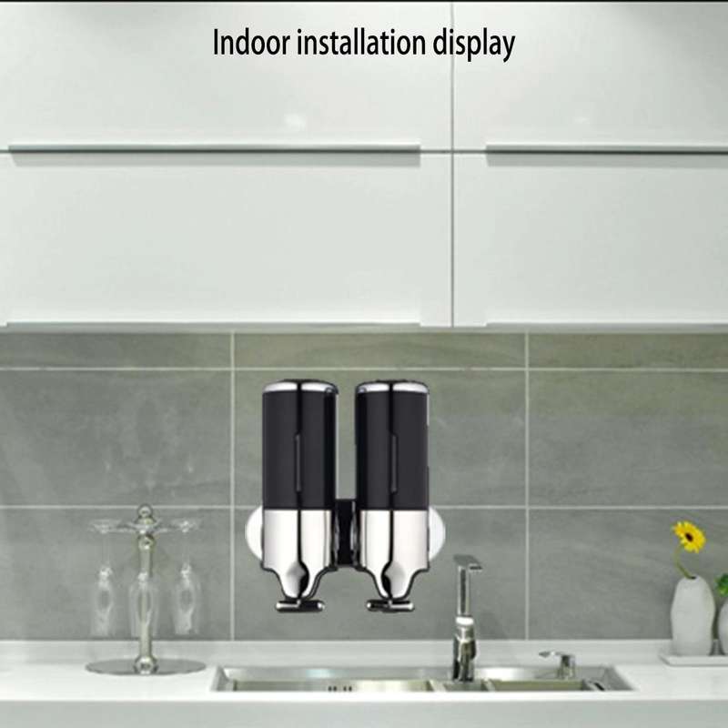 Triple Hotel Shower Manual Dispenser Wall Mounted Washing Liquid Shampoo Soap Bottle, Capacity: 1...