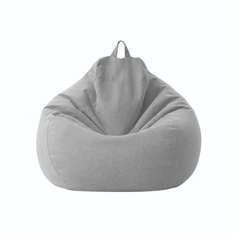 Lazy Sofa Bean Bag Chair Fabric Cover, Size: 70x80cm(Light Gray)