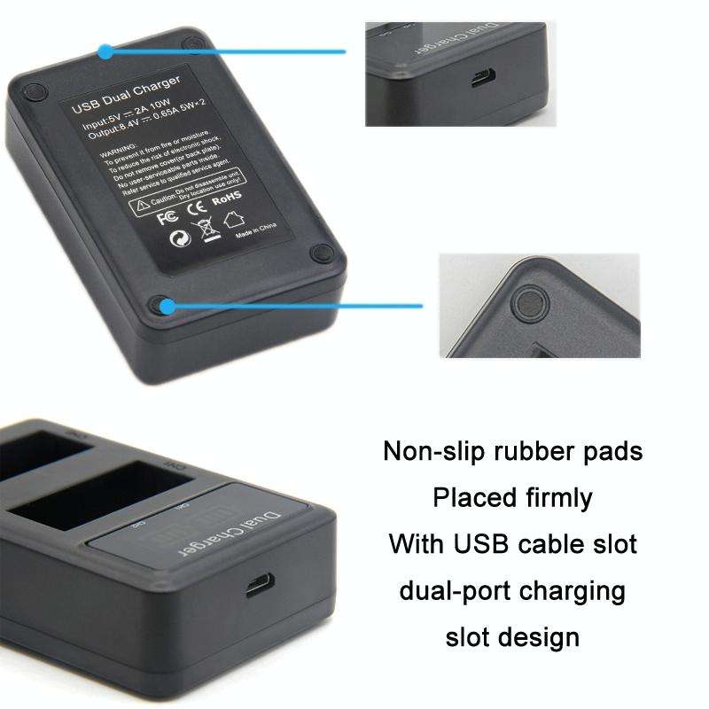 LP-E5 LCD Vertical Dual Charge SLR Camera Battery Charger