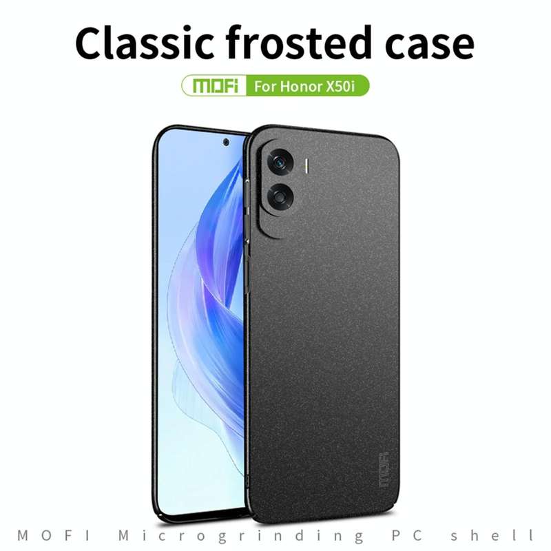 For Honor X50i / 90 Lite MOFI Fandun Series Frosted PC Ultra-thin All-inclusive Phone Case(Black)
