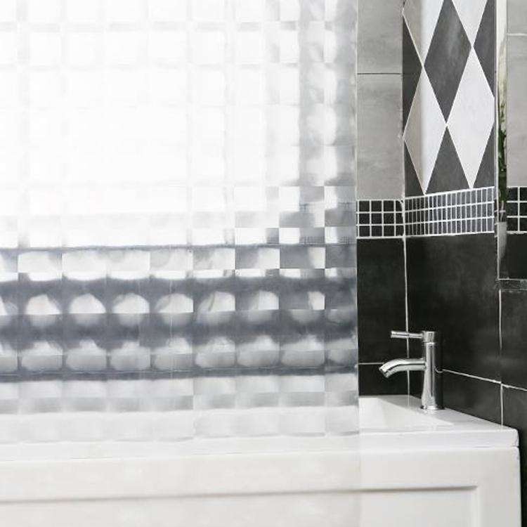 Bathroom EVA Shower Curtain 3D Translucent Thick Waterproof Mildew Sanitary Partition Curtain Sho...