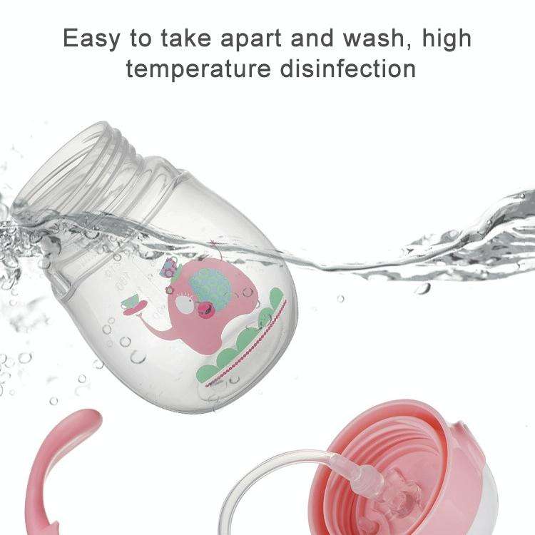 Infant Toddler Drink Cup Child Plastic Leakproof Cartoon Straw Cup With Handle Gravity Ball, Size...