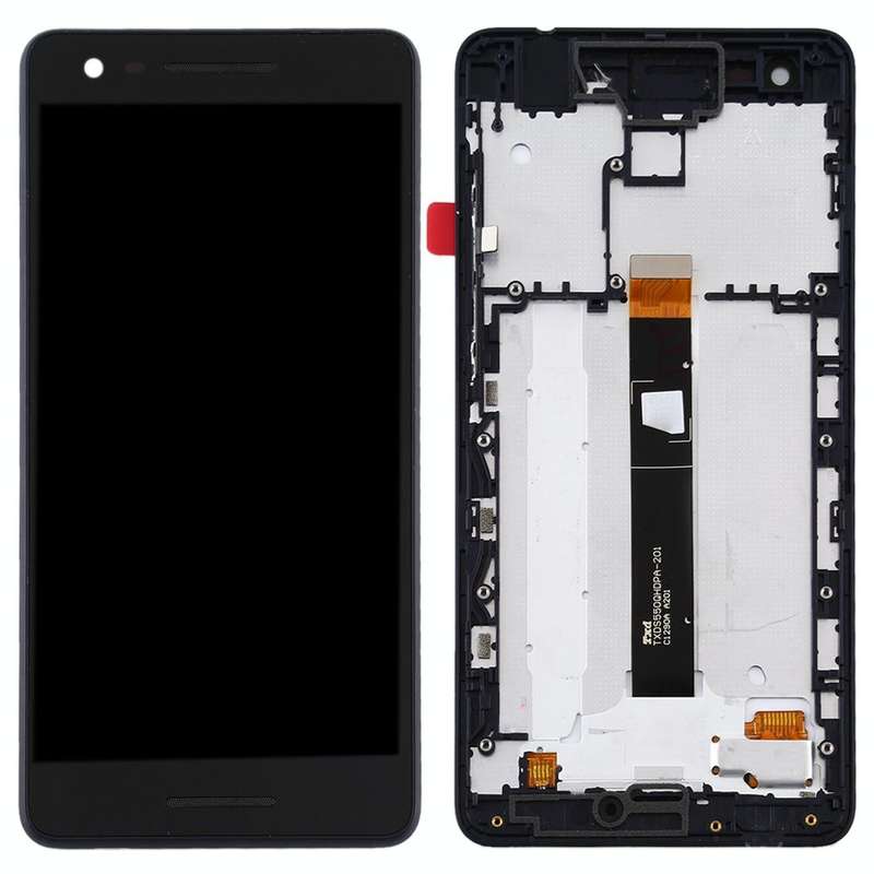 TFT LCD Screen for Nokia 2.1 Digitizer Full Assembly with Frame (Black)