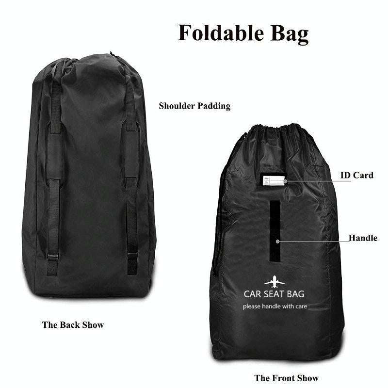 Car Child Safety Seat Travel Bag Baby Stroller Wheelchair Storage Bag(Blue)