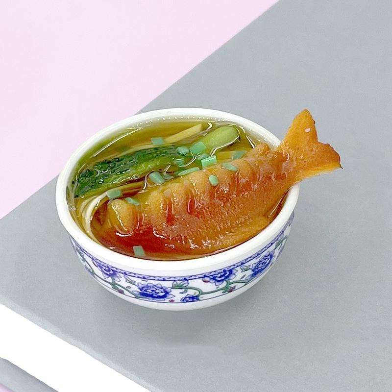 Carp Noodle Simulation PVC Food Model Children Toys