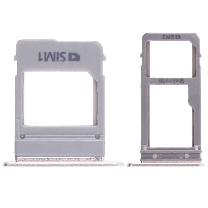 For Galaxy A520 / A720 2 SIM Card Tray + Micro SD Card Tray (Gold)