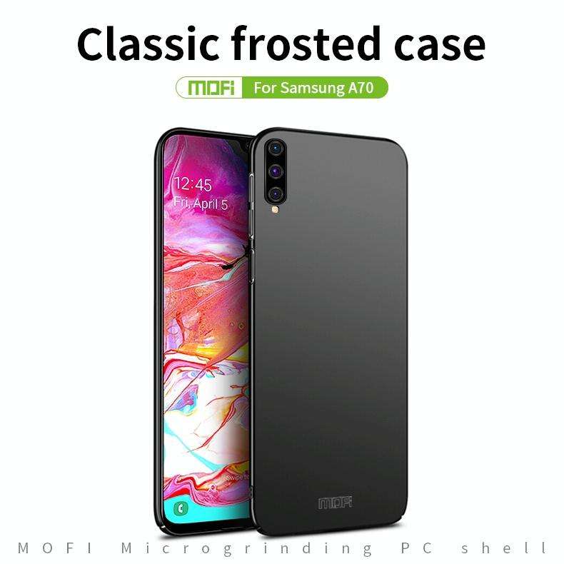 For Galaxy A70 MOFI Frosted PC Ultra-thin Hard Case(Rose gold)