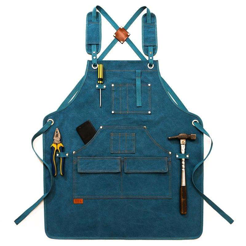 Canvas Apron Barber Roasting Cafe Gardening Woodworking Men And Women Canvas Work Clothes, Specif...