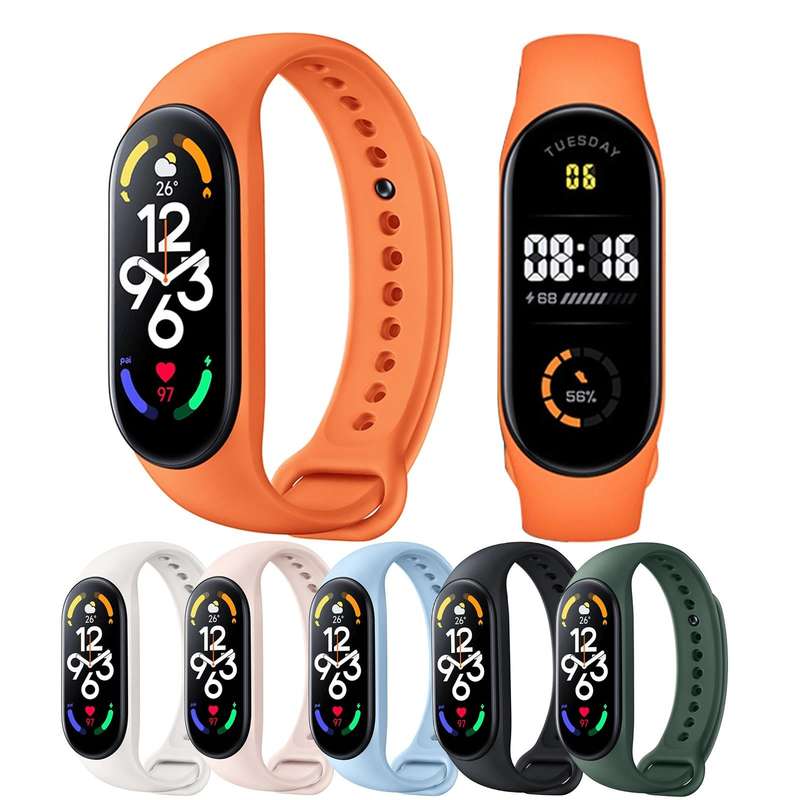 For Xiaomi Mi Band 7 Original Xiaomi Silicone Watch Band(Pink)