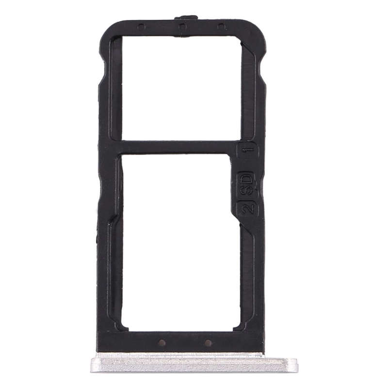SIM Card Tray + SIM Card Tray / Micro SD Card Tray for Nokia 7 TA-1041 (White)