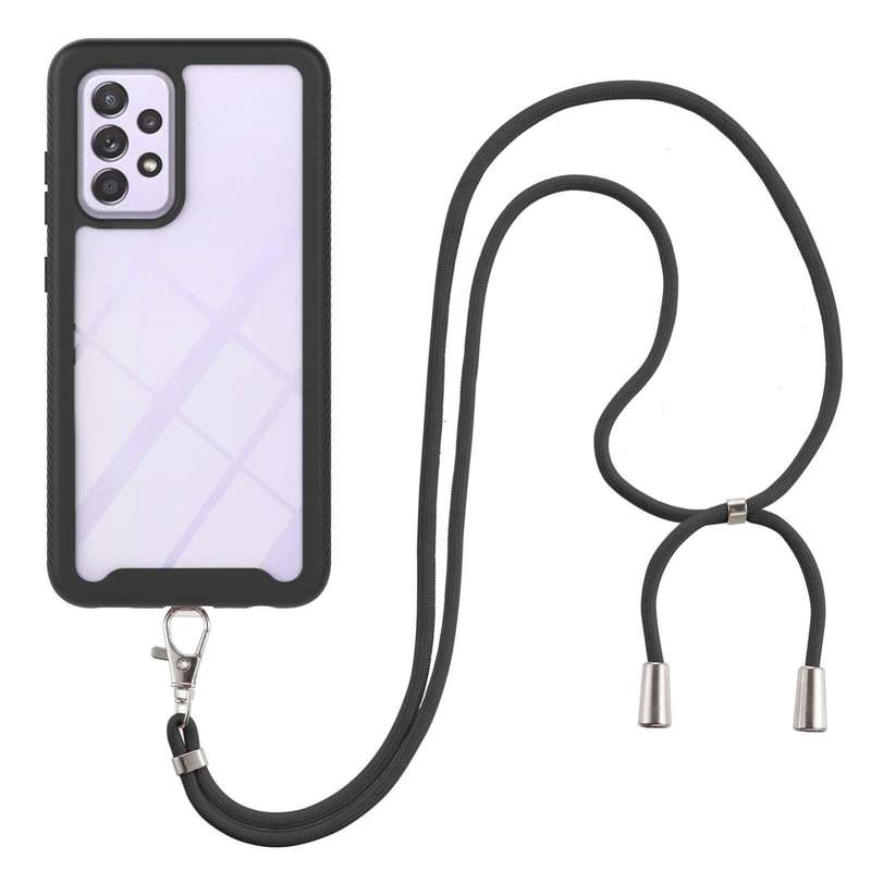 For Samsung Galaxy A52 5G / 4G Starry Sky Solid Color Series Shockproof PC + TPU Protective Case ...
