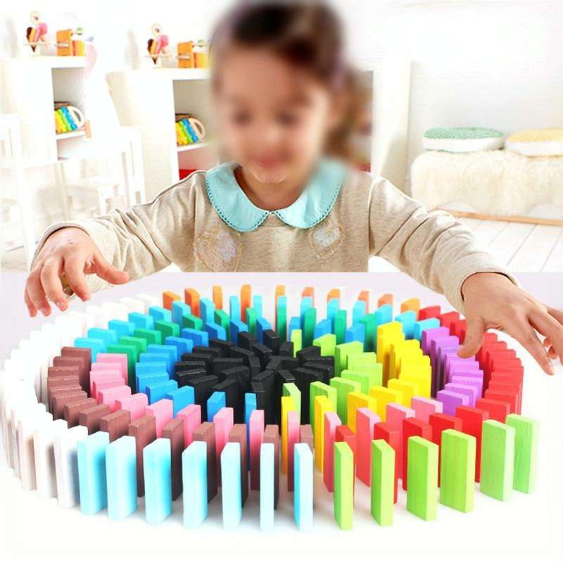 10 Colors 120 PCS / Set Building Blocks Competition Puzzle Early Education Wooden Toys for Childr...