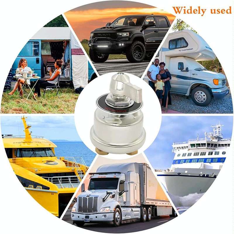 300A Car Ships RV High Current Battery Cut-Off Switch Battery Power Isolator With Accessories