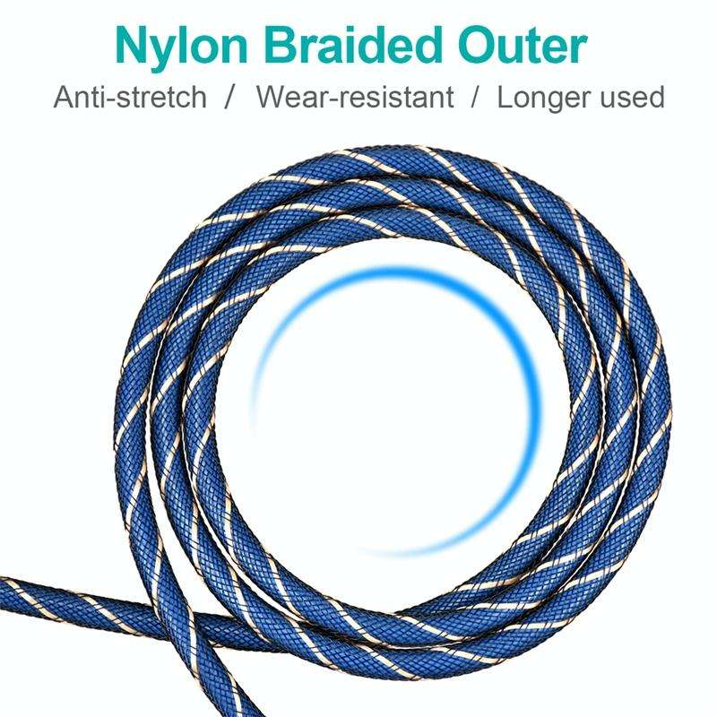EMK 90 Degree Swivel Adjustable Right Angled 360 Degrees Rotatable Plug Nylon Woven Mesh Optical ...
