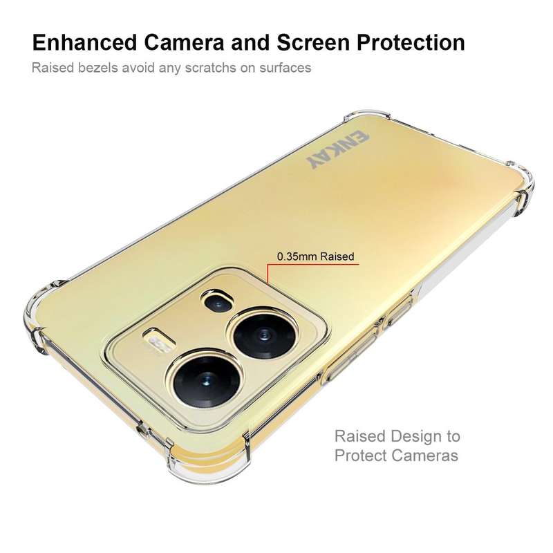 For vivo V25 5G Global ENKAY Clear TPU Shockproof Phone Case