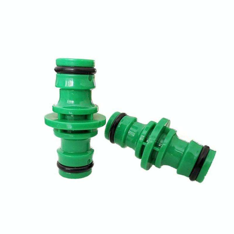 2 PCS 4 Point Two-way Pacifier Repair Extension Hose Quick Connector Plastic Garden Tool(Green)