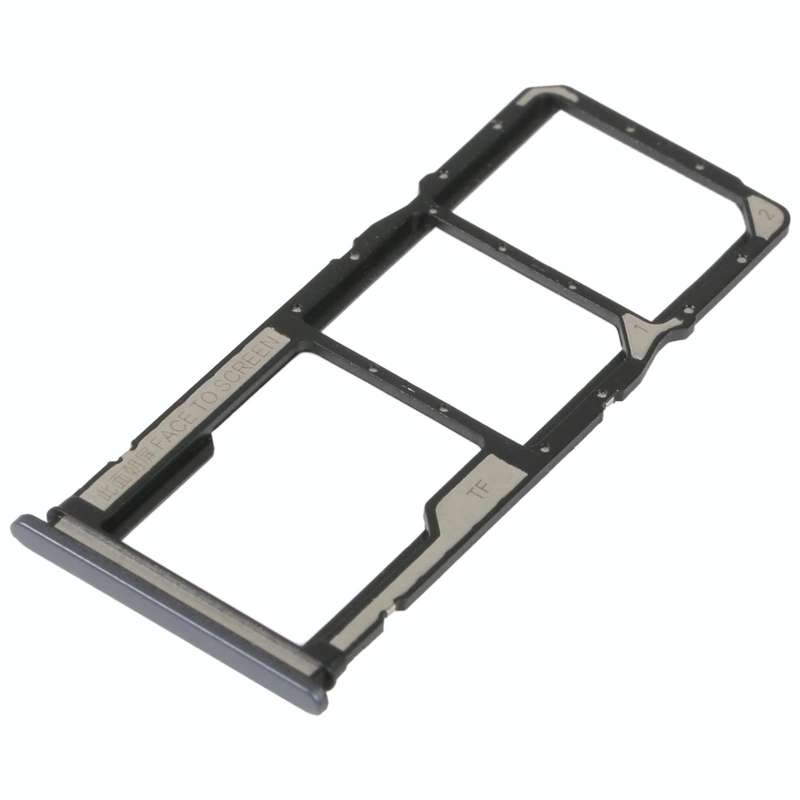 For Xiaomi Poco C40 SIM Card Tray + SIM Card Tray + Micro SD Card Tray (Black)