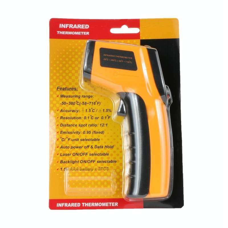 Digital Laser Infrared Temperature Sensor Controller GM320 Handheld Thermometer