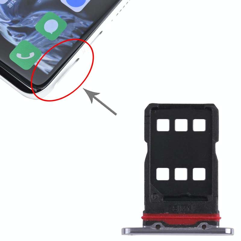 For Meizu 18 Pro SIM Card Tray + SIM Card Tray (Grey)