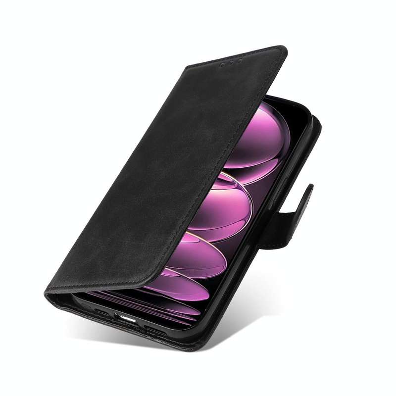 For Xiaomi Redmi Note 12 Pro+ China Classic Calf Texture Flip Leather Case(Black)